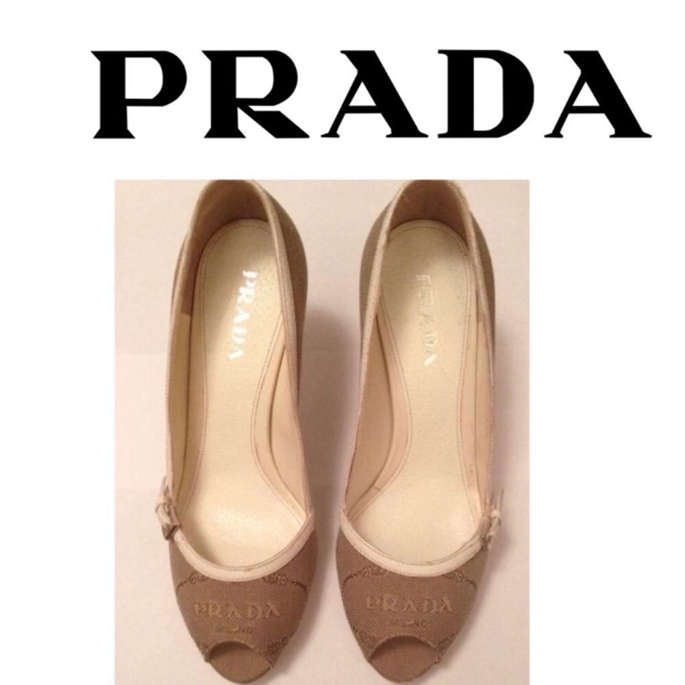 Prada Logo High Heel Shoes